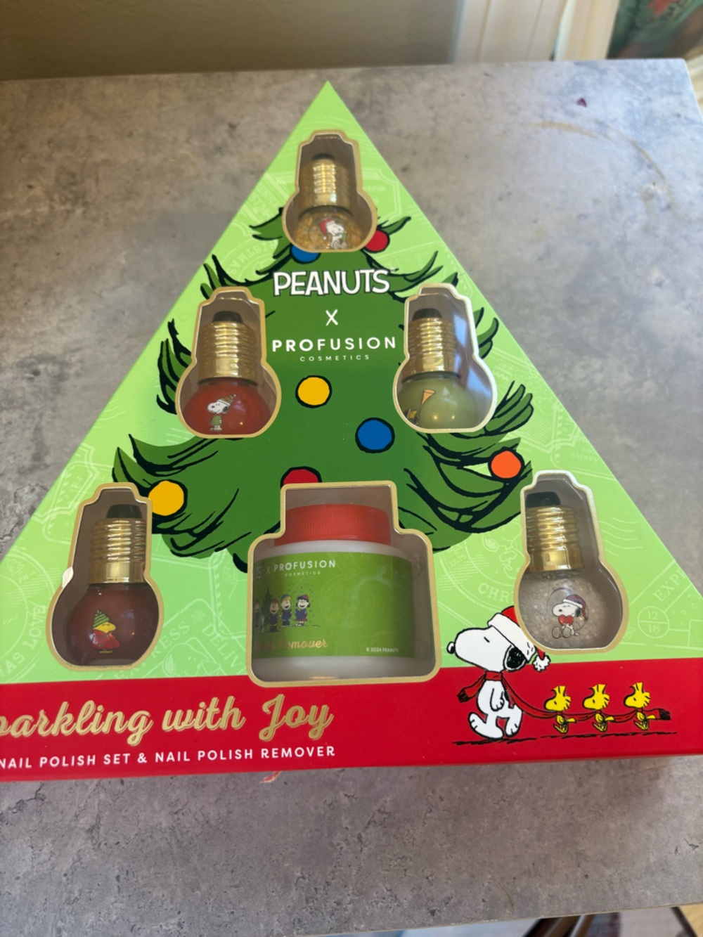 Peanuts Holiday Party Lights Set - Red & Green & Gold